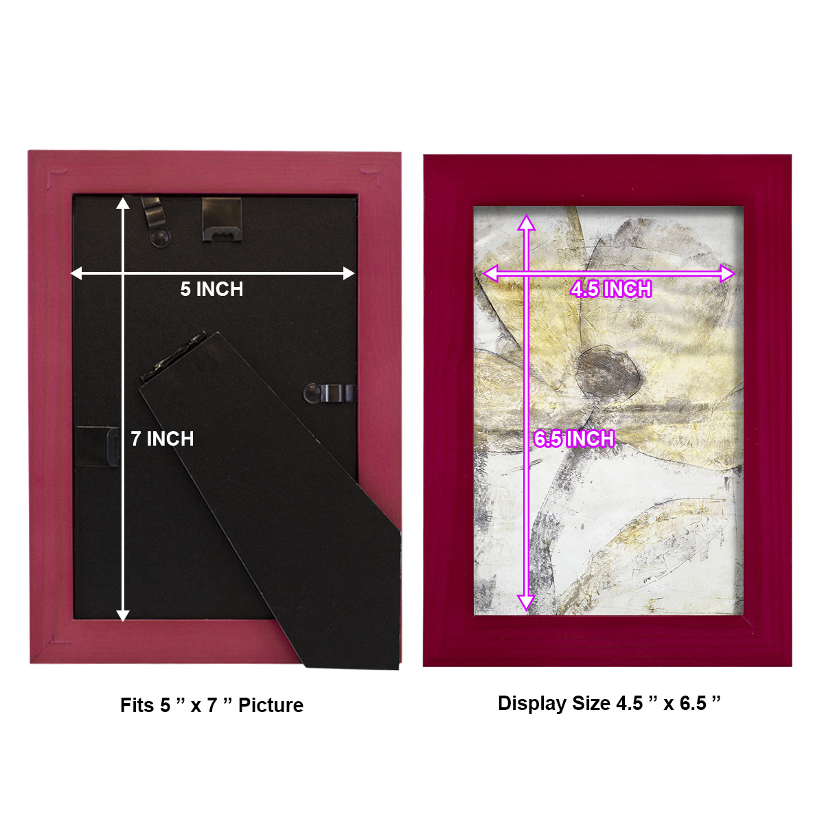 Une Fleur II - Framed Print w/glass - Cherry Red