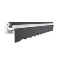 thumbnail image 3 of Awntech 8 Ft Maui Right Motorized Heavy Duty Patio Retractable Awning (96in x 9.25in x 78in), Gunmetal, 3 of 7