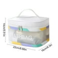 thumbnail image 3 of Ohufall Colorful Large Capacity Outdoor PVC Wash Bag Portable Travel Cosmetic Storage Organizer Toiletry Bag Travel Essentials, 3 of 5
