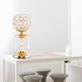 thumbnail image 2 of Goriertaly Gorgeous Crystal Candle Holder Table Decor Pillar Candles Gold S 1Set, 2 of 6