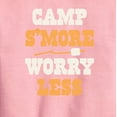 thumbnail image 2 of Instant Message - Camp Smore Worry Less - Toddler And Youth Crewneck Fleece Sweatshirt, 2 of 5