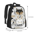 thumbnail image 3 of Vsdgher Funny Animals Series Print Backpack for Women Men School Bookbag with Laptop Compartment for College Work Travel, Simple Fashion Casual Daypack, Fit 15" Laptop, 3 of 8