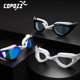 thumbnail image 4 of Gafas de natación antivaho HD profesionales, gafas Anti-UV, gafas de natación de silicona con montura grande para hombres y mujeres, 4 of 5