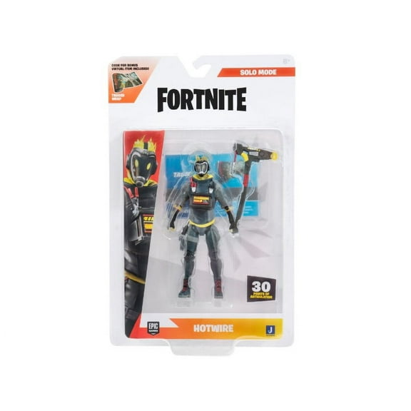 Fortnite Plastic, 4" x 1.75" Collectible Articulated Figure with Megavolt Accessory