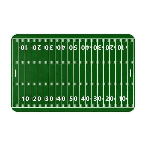 Bathroom Rugs Non Slip Washable - American Football Field1 Kitchen Mats for Floor, Area Rugs for Entryway Rugs Indoor, Laundry Bathroom Room Door Rug with Rubber Backing 20x31.5in
