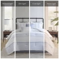thumbnail image 6 of Noaman 6-Piece King Size Cotton Jacquard Oversized Comforter Set, Multicolor Modern Farmhouse Bedding with Decorative Pillows, 6 of 16