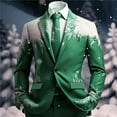 thumbnail image 1 of Boho For Mens Breasted Two Button Retro Ethnic Style Suits Open Front Business Casual Jacket Men'S Blazers & Suit Jackets, 1 of 3