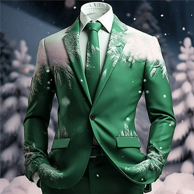Boho For Mens Breasted Two Button Retro Ethnic Style Suits Open Front Business Casual Jacket Men'S Blazers & Suit Jackets