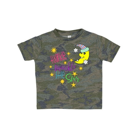 

Inktastic Twinkle Twinkle Little Star with Yellow Moon in Night Cap Gift Toddler Boy or Toddler Girl T-Shirt