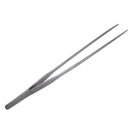 Yucurem Stainless Steel Curved Aquarium Plant Shrimp Reef Tank Tweezer Universal 27CM Household Supplies
