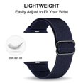 thumbnail image 3 of Leopard Apple Watch 38mm 40mm 41mm Elastic Strap Compatible with Wristband, Adjustable Soft Nylon Band for iWatch Series 9 8 7 6 5 4 3 2 1 SE Ultra fo, 3 of 4