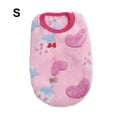 thumbnail image 2 of Mascotas Ropa de coral Vestido de terciopelo Cálido Manteniendo los chalecos elásticos con los patrones Lindos Ropa Cómodo Suministros para uso de la piel S Tipo 1 seitruly PT000674-01, 2 of 6