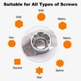 thumbnail image 6 of 2pcs 12 Point Socket 1/2" Drive by 13mm Metric CR-V Steel Shallow Sockets, 6 of 7