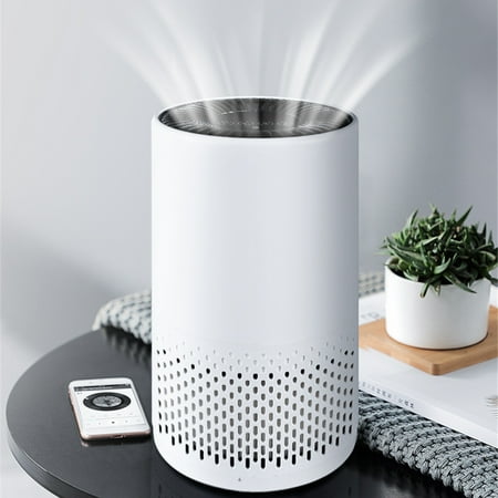 

Air Purifier for Home True HEPA Filter for Allergies and Pets Dust Mold and Pollen Smoke and Odor Eliminator Cleaner for Bedroom with Optional Night Light White by Jooan