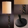 thumbnail image 5 of Buffet Lamps Set of 2, 30" Tall Table Lamps for Living Room, Rustic Farmhouse Lamps with Metal Bases & Linen Shades, Table Lamps for Entryway, Sideboard Table at Dinning Room, 5 of 14