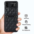 thumbnail image 6 of Dteck Slim Case for Samsung Galaxy Z Flip 3 with Wrist Strap Bracelet Silk Scarf for Women Girls, Anti-Fall Shockproof Protective Cover for Galaxy Z Flip3 5G,Black, 6 of 6
