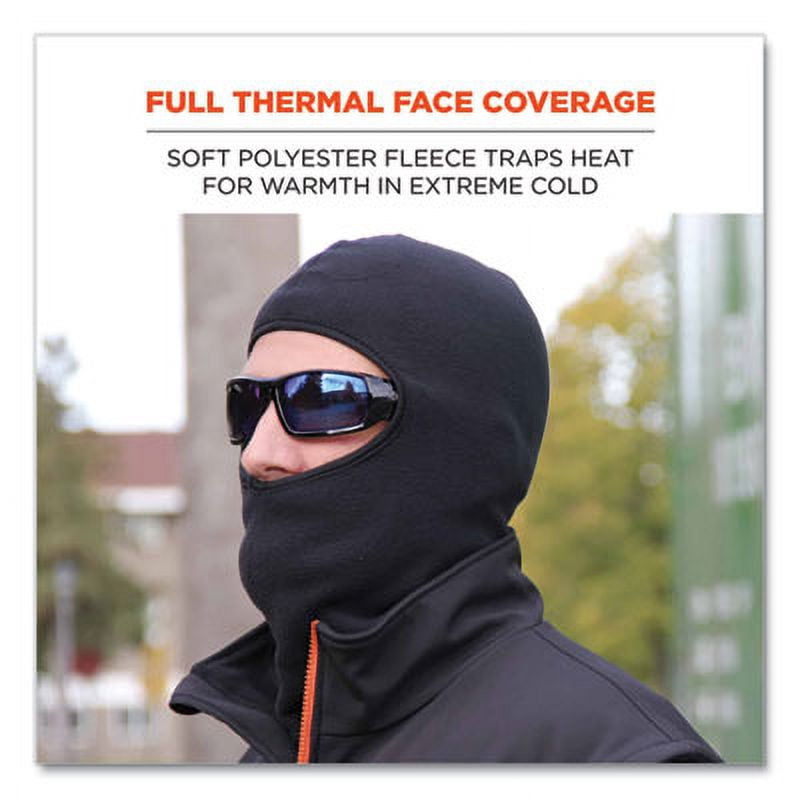 N-Ferno 16894 Zippered Balaclava Face Mask, Black