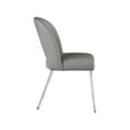 thumbnail image 5 of Meridian Furniture Logan Grey Vegan Leather Dining Chair, 5 of 7