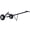 Black + Steel, variant on Trailer Dolly with Pneumatic Tires - 600 Lb Tongue Weight Capacity, Steel Construction, 44 Handle for Effortless Maneuvering, Black