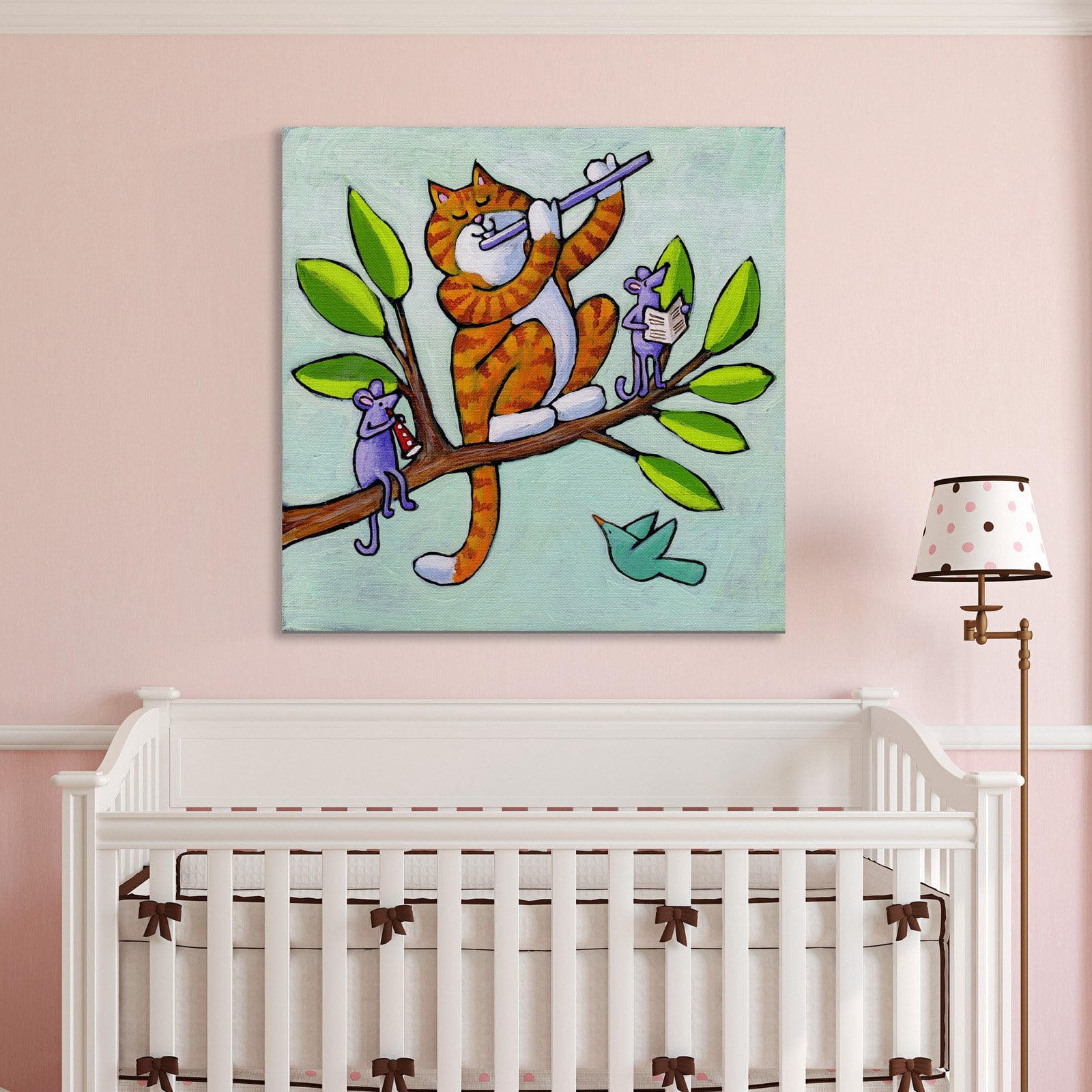 Marmont Hill Out on a Musical Limb Print on Wrapped Canvas