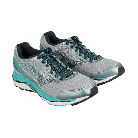 Mizuno Wave Paradox Womens Grey Mesh Athletic Lace Up Running (Best Running Shoes For Casual Wear)