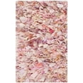 thumbnail image 7 of SAFAVIEH Rio Cassandra Confetti Polyester Shag Area Rug, Ivory/Pink, 2'6" x 4', 7 of 7
