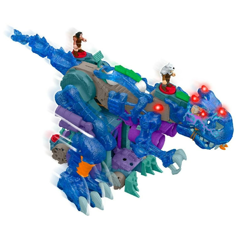 Imaginext Ultra T Rex Ice Dino with 3 Cavemen Figures