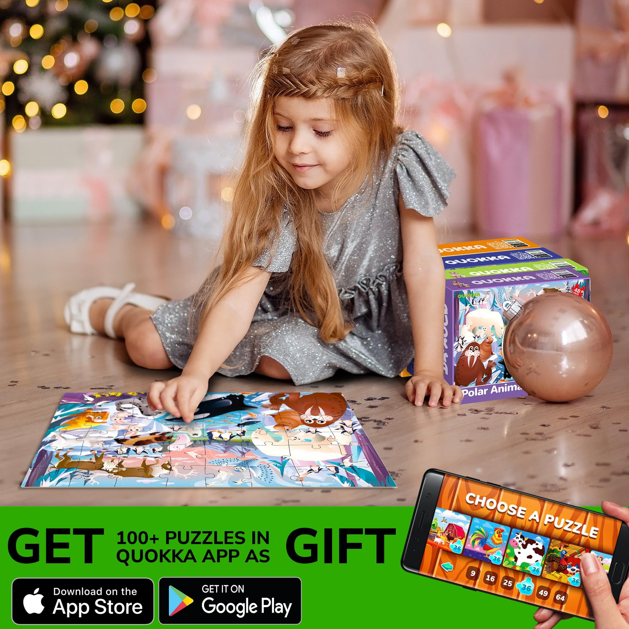 QUOKKA Farm Animal Puzzles for Kids Ages 3-6 - Learning Toys for Toddlers, Boys & Girls