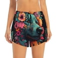 thumbnail image 2 of Cauagu Colorful Flower Dog A Print Women's 2 in 1 Running Shorts Athletic Workout Gym Yoga Shorts Running Shorts for Women-XX-Large, 2 of 7