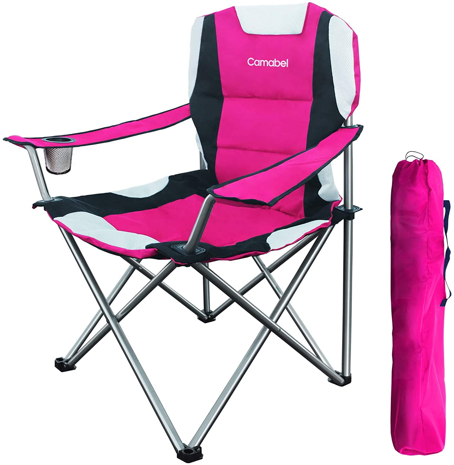 pink camping chair