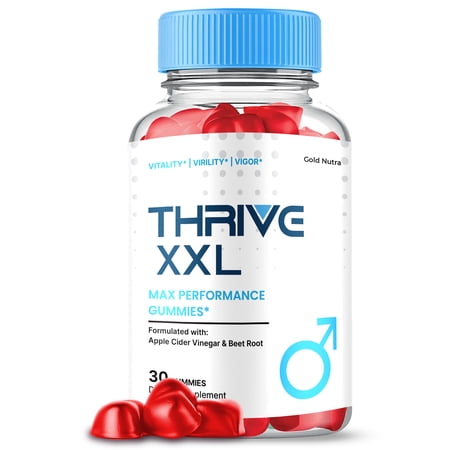 Thrive XXL Gummies, Advanced Formula, ThriveXXL Supplement All Natural Formula, Maximum Strength (1 Pack)