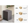 thumbnail image 6 of CRO Decor PP Material Outdoor Package Delivery Box with Light Coffee Color, 6 of 10