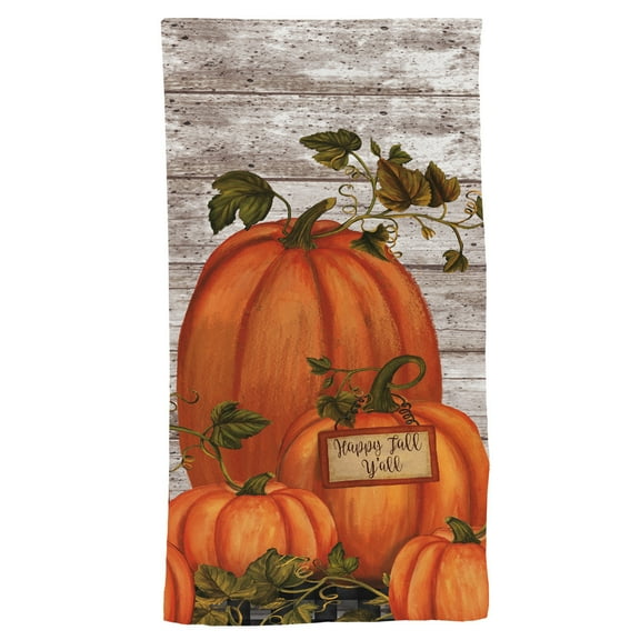 Briarwood Lane Happy Fall Y'all Pumpkins Cotton Hand Towel