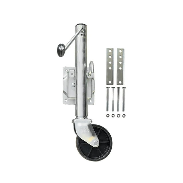 Vérin de Remorque Rond Pivotant à Roue Pleine de 6 Pouces avec Boulon, Capacité de 540 kg, Roue, Bateau, VR, Pièces, Accessoires, Matériau Durable