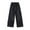 Black, variant on ANINEO Girls Wide Leg Jeans Heart Embroidery Denim Pants Vintage Loose Fit Baggy Casual Straight Leg Pants With Pockets
