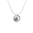 thumbnail image 2 of Delight Jewelry Silvertone Small Bulldog - Mascot Hockey Ring Charm Necklace, 18", 2 of 4