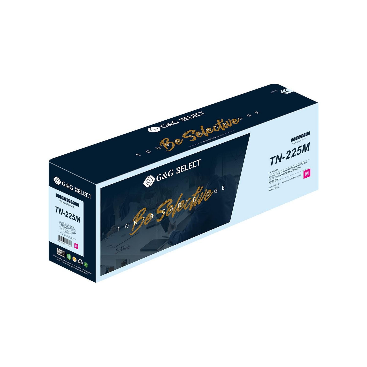 G&G Select Brother TN-225 cartouche de toner magenta remise à neuf