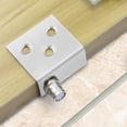 thumbnail image 4 of Glass Door Pivot Hinges for Cabinet Inset Door Double Sided Clamp System, 4 of 7