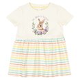 thumbnail image 3 of Inktastic My First Easter Bunny Girls Baby Dress, 3 of 5