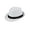 White, variant on Luxtrada Men Women Straw Jazz Fedora Hat Trilby Cuban Sun Cap Panama Short Brim Summer (Black)
