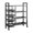 90cmx135cm, variant on veasfak Storage Shelves with Wheels 4 Tier Metal Shelf Rack for Office Closet Garage 80cmx135cm