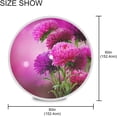 thumbnail image 2 of GZHJMY Outdoor 60inch Round Tablecloth with Umbrella Hole and Zipper, Purple Chrysanthemum Table Cloths, Spring/Summer Table Covers for BBQs Picnic, 2 of 7