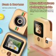 thumbnail image 4 of Cámara de impresión instantánea para niños, minicámara Digital con grabación de vídeo HD, doble lente, papel fotográfico térmico, regalo de cumpleaños para niños y niñas, 4 of 5