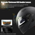 thumbnail image 2 of Bluetooth Modular Motorcycle Helmet for Adults - DOT Approved Full Face Flip Up Anti-Fog with Built-in Dual Speaker Microphone for Men and Women, 2 of 6
