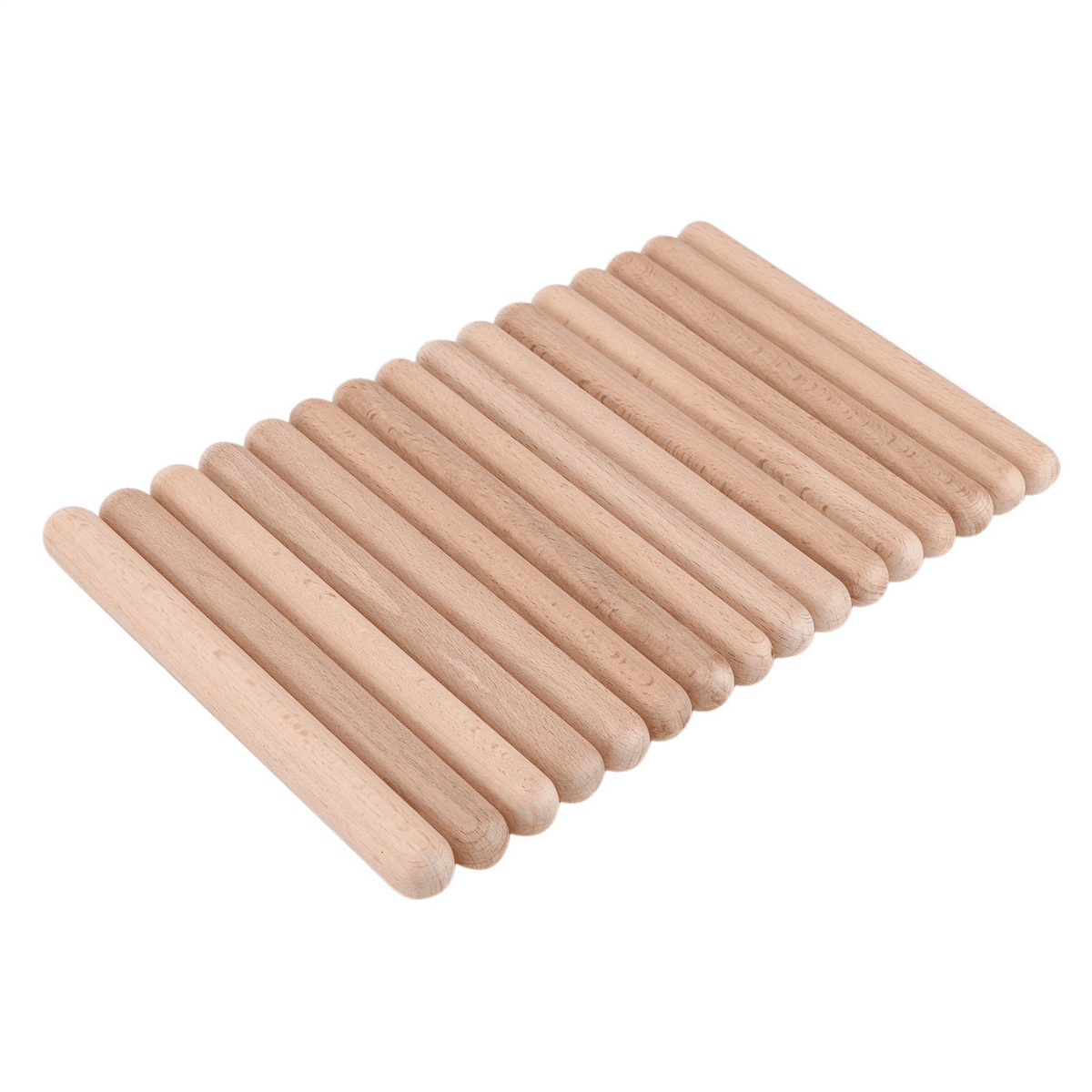 80 Pairs Classical Wood Claves Musical Percussion Instrument Natural Hardwood Rhythm Sticks Percussion Rhythm Sticks
