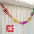 thumbnail image 3 of 2/4/8Pcs Multi Colour Party Supplies Xmas Gift Ceiling Wreath Hanging Decoration Christmas Decor Metalic Foil Garland, 3 of 5