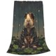 thumbnail image 2 of Balery Lotus Leaf Starry Sky Guinea Pig Manta de Felpa Suave y Acogedora – Cobija de Franela Aterciopelada para Cama, Lavable y Cálida para Sofá, Mascotas, Transpirable-50"x40", 2 of 7