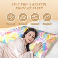 thumbnail image 6 of Pillowcase Long Strip 20x54in Does Not Contain Pillow Core Durable Invisible Zipper Close Easy To Install And Remove Lightgrey Tie-Dye Background Vibrant Colors And Swirling (4), 6 of 8