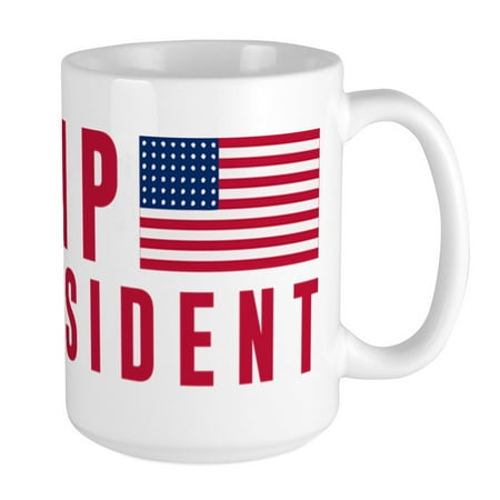

CafePress - Trump Is My President Red Large Mug - 15 oz Ceramic Large Mug