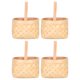 thumbnail image 1 of PATKAW 4 piezas Cesta pequeña de madera Cesta decorativa de virutas de madera con asas Cestas de regalo, 1 of 5